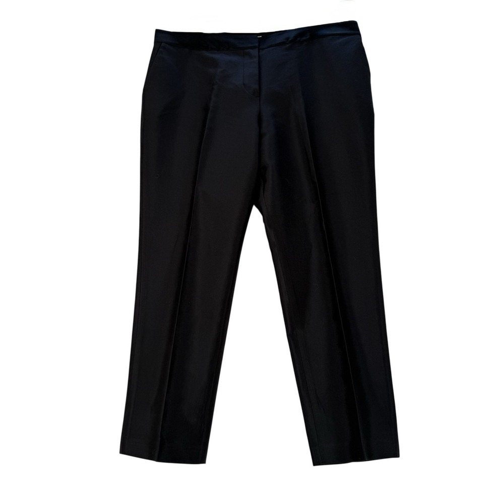 Vineyard‎ Vines Silk Cocktail Pants Dress Womens Size 12 Black 2P0190 Formal